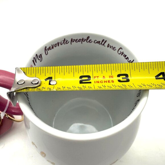Prima Design Glam-ma Mug w/ Tassel Keychain Tag Pink Handle Grandma Quote - Picture 10 of 10